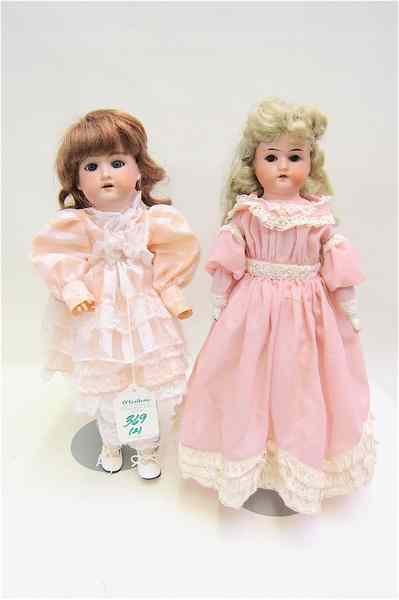 Appraisal: TWO ARMAND MARSEILLE DOLLS ''Mabel'' a bisque shoulder head with