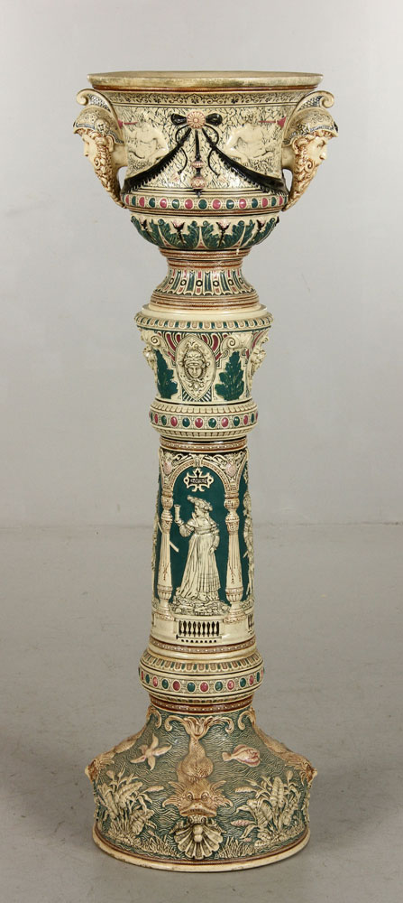 Appraisal: - Early th C German Pedestaled Jardiniere Early th century