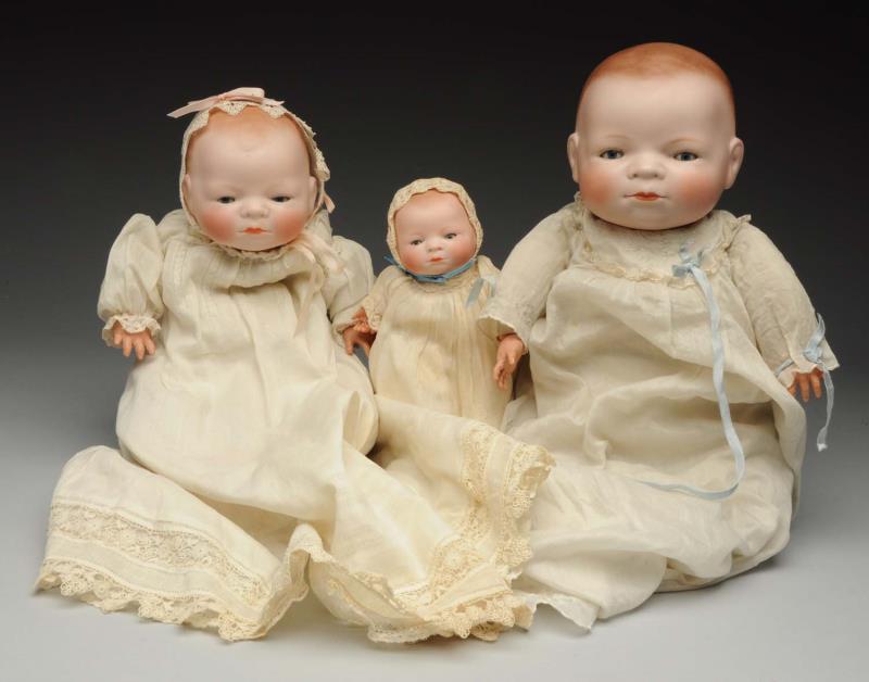 Appraisal: Lot Of Bye-Lo Baby Dolls All have signed bisque heads