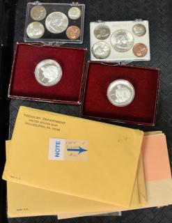 Appraisal: Coin lot including George Washington Commemorative dollars proof sets and