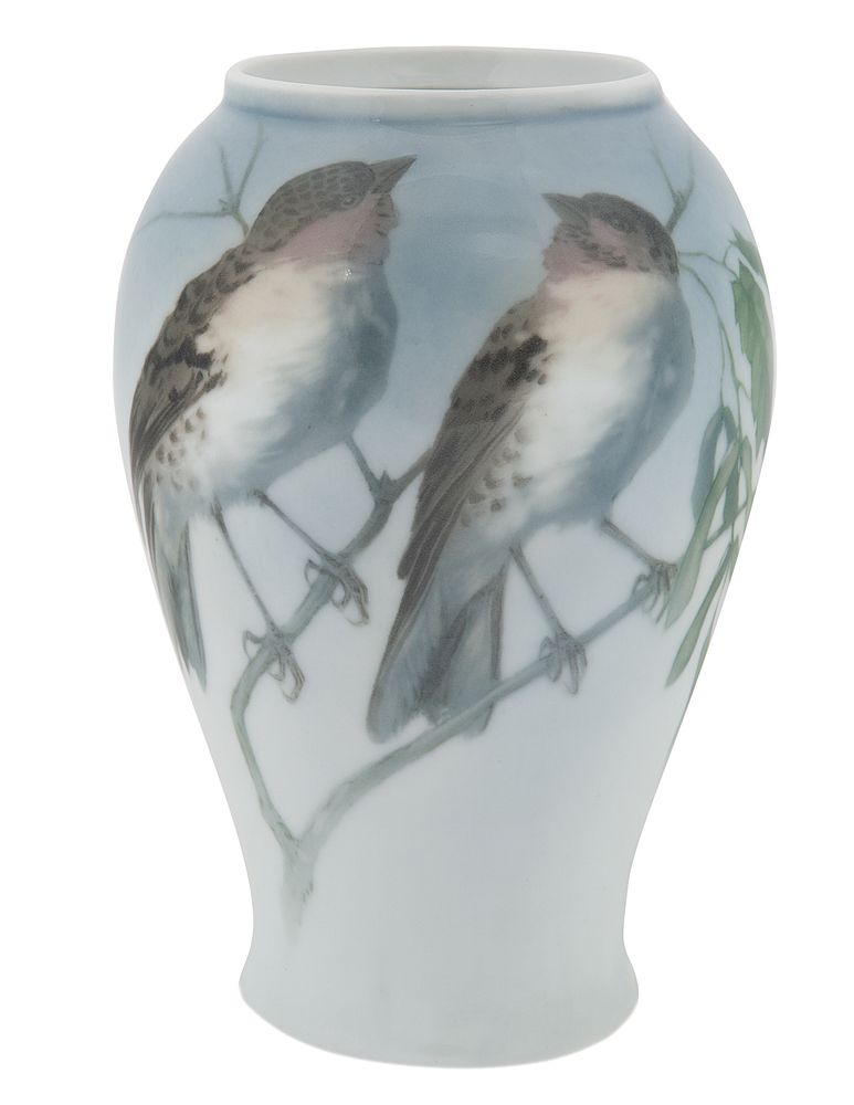 Appraisal: A RUSSIAN PORCELAIN 'SPARROW' VASE IMPERIAL PORCELAIN FACTORY ST PETERSBURG