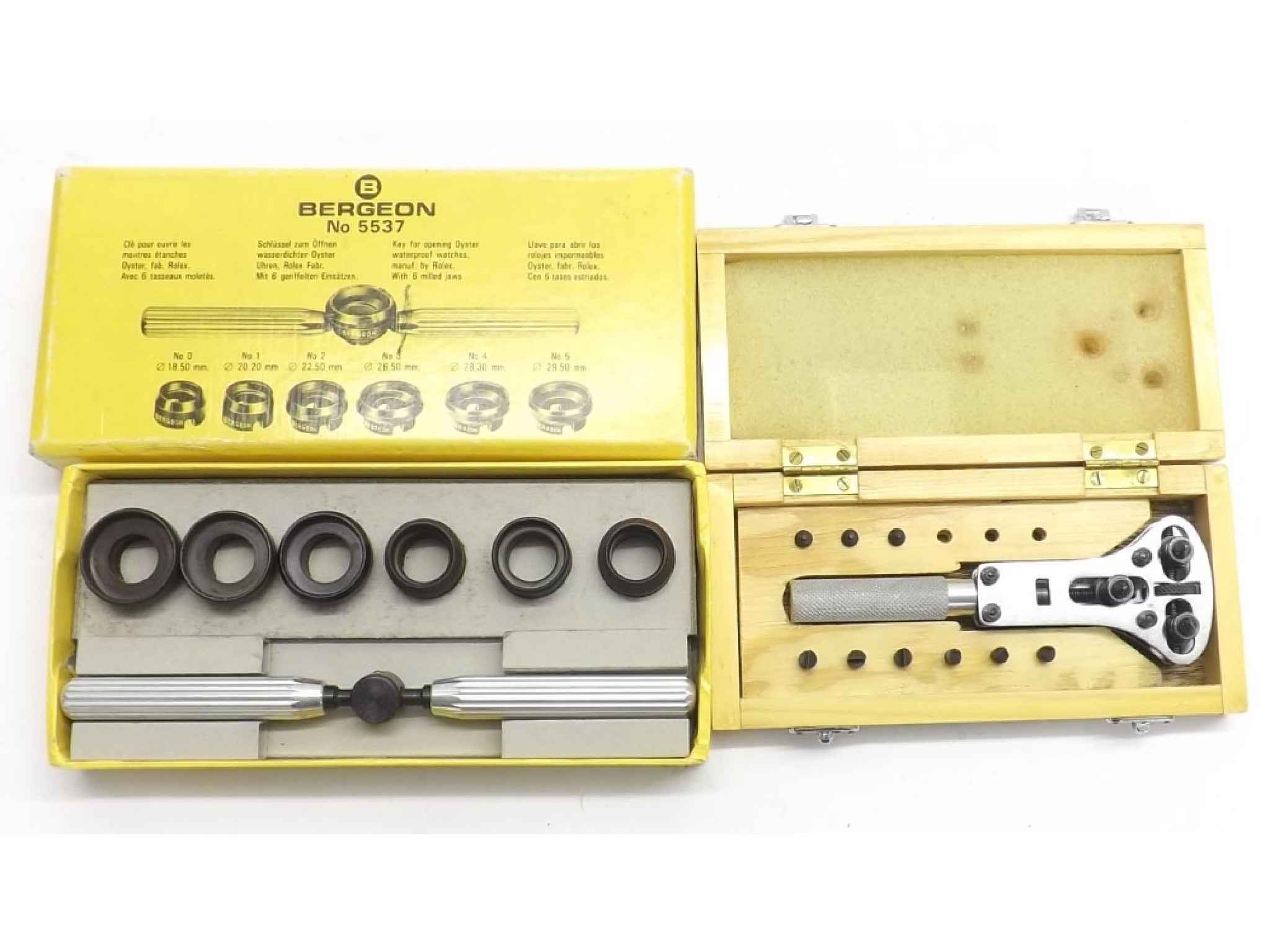 Appraisal: Bergeon no watch opening tool in original box together with