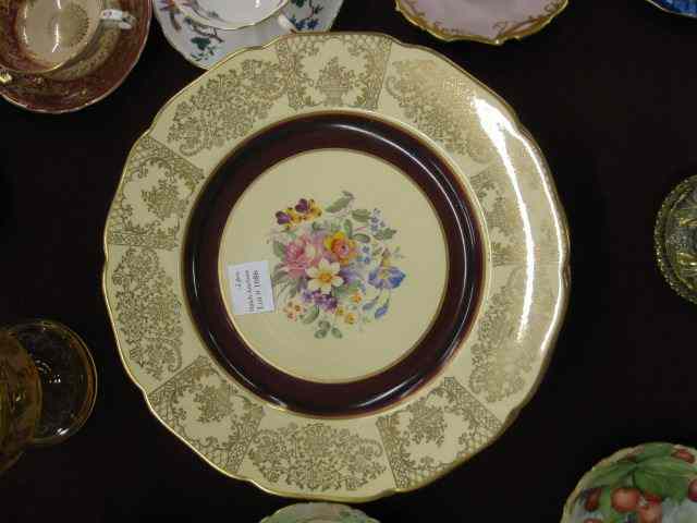 Appraisal: Set of Johnson Brothers Dinner Plates Victoria pattern floral bouquet