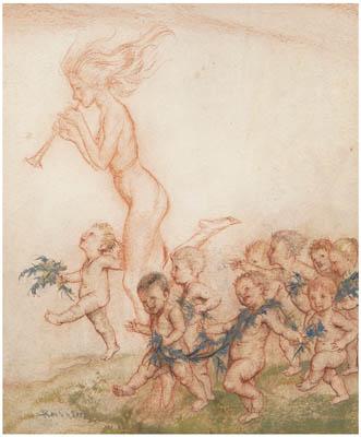 Appraisal: Arthur Rackham original drawing British - study for an illustration