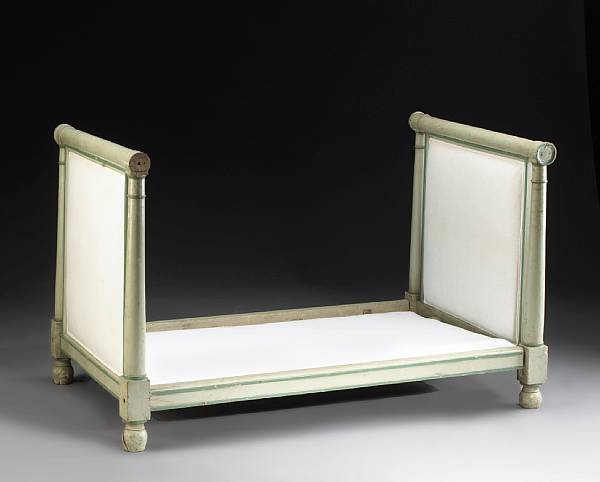 Appraisal: A Directoire painted lit de repos early th century Each