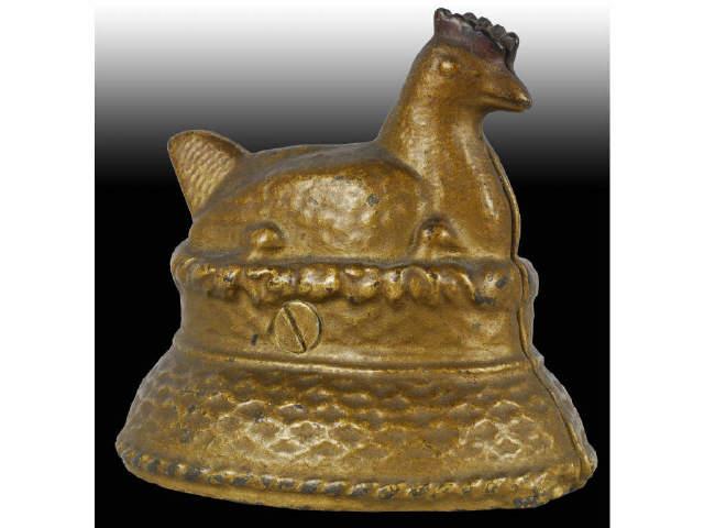 Appraisal: Cast Iron Hen on Nest Still Bank Description Made in