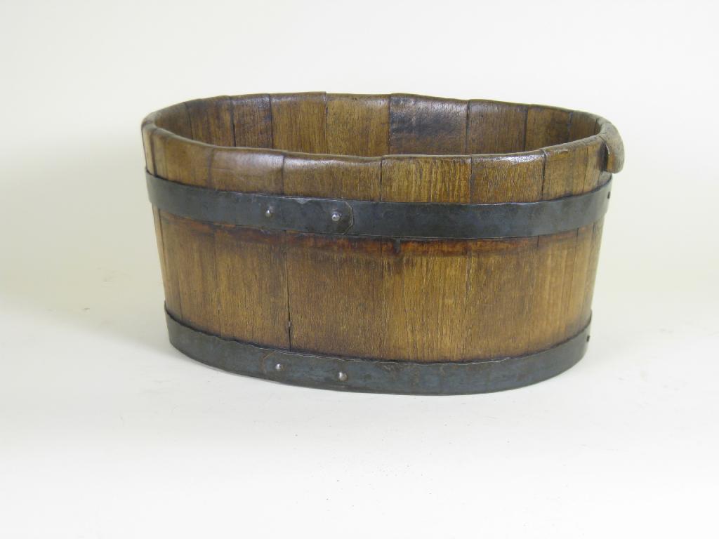 Appraisal: A late th Century early th Century oak Wine Cooler