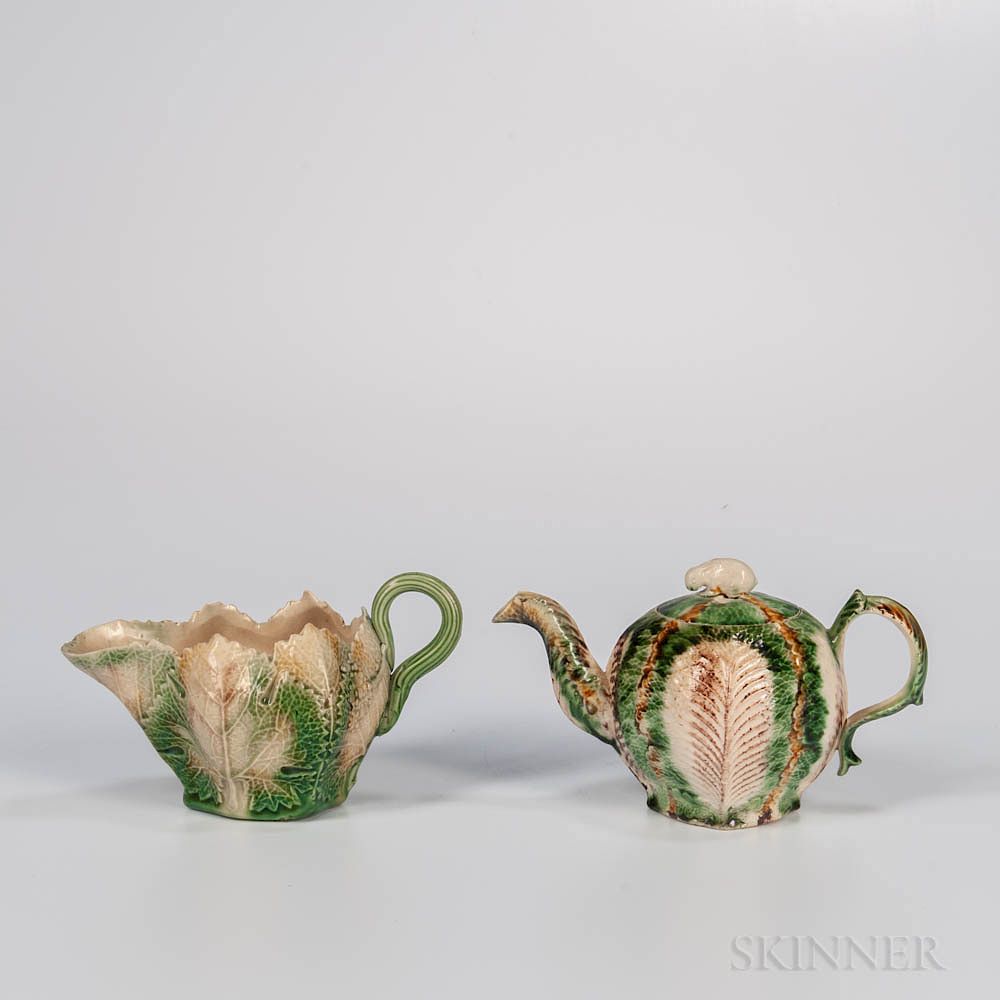 Appraisal: Two Staffordshire Creamware Tableware Items Two Staffordshire Creamware Tableware Items