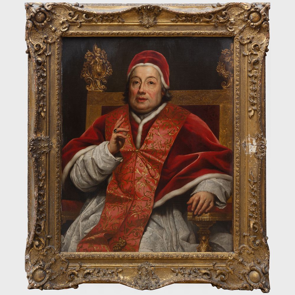 Appraisal: Studio of Anton Raphael Mengs - Portrait of Pope Clement