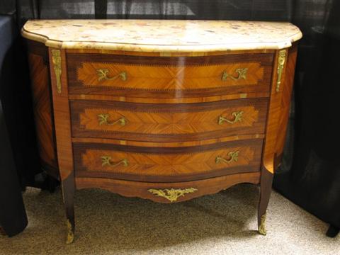 Appraisal: LOUIS XVI STYLE PARQUETRY COMMODE Second quarter of the th