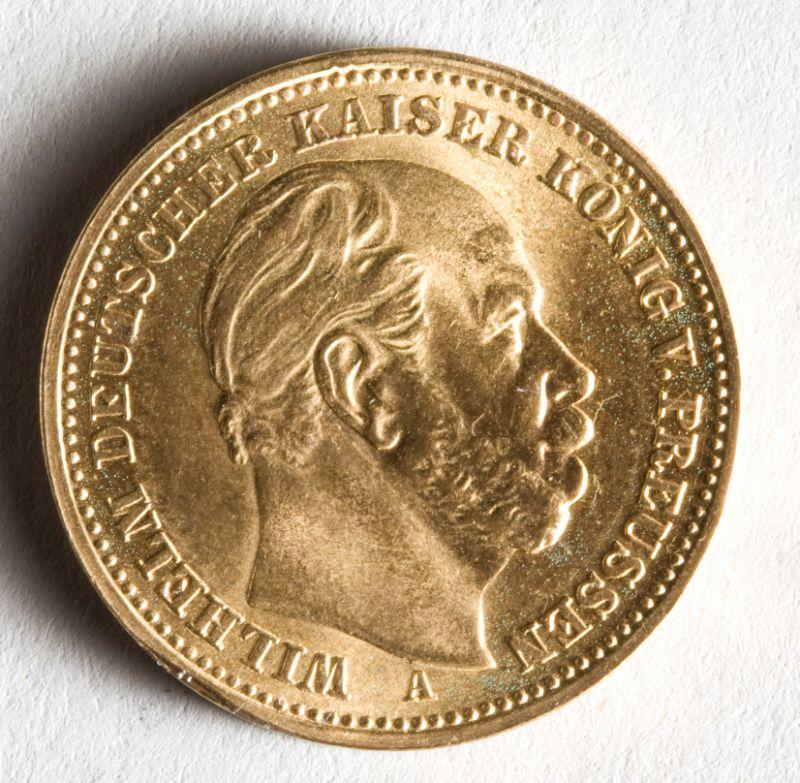 Appraisal: Prussia Gold Marks A mint mark about uncirculated