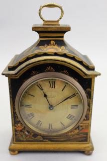 Appraisal: Grimshaw Baxter JJ Elliott Chinoiserie Clock Grimshaw Baxter JJ Elliott