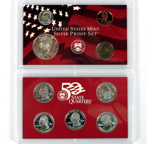 Appraisal: Three -S U S Silver Proof Sets w Original Box