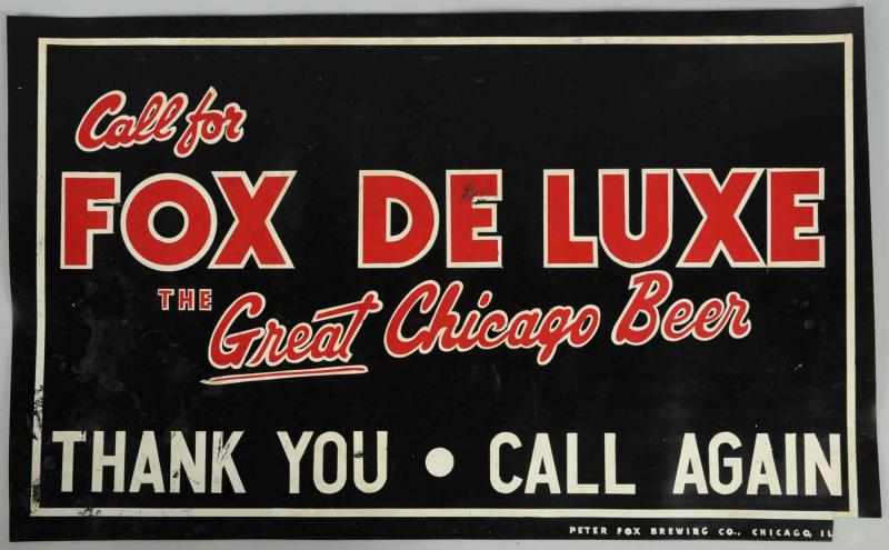 Appraisal: Lot of Rubber Beer Mats Includes Fox De Luxe and