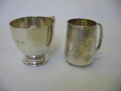 Appraisal: A VICTORIAN MUG maker George Adams London of tapering form