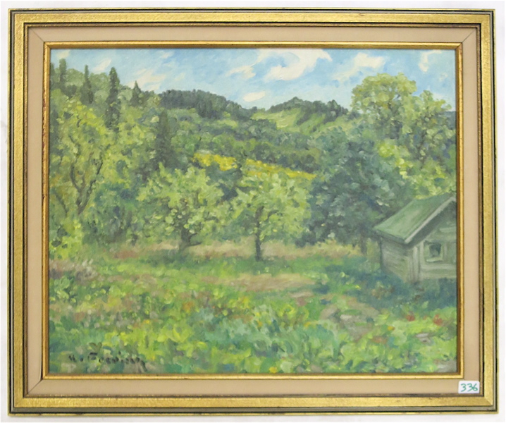 Appraisal: HEINZ FOEDISCH OIL ON CANVASBOARD Oregon Canada Germany - Landscape