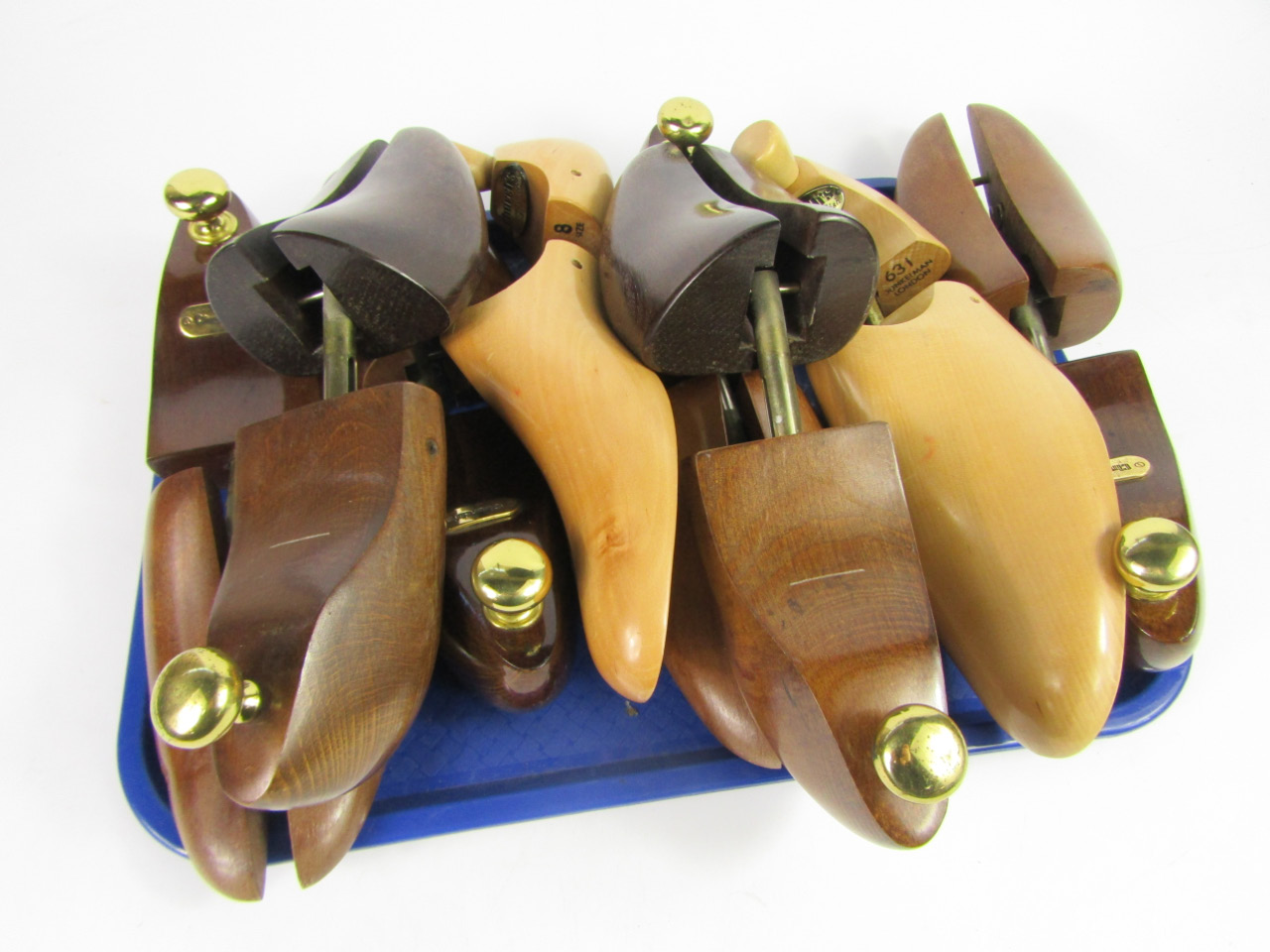 Appraisal: Four pairs of Church's wooden shoe lasts medium or size