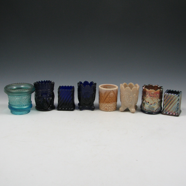 Appraisal: St Clair Toothpick Holders Eight Various Lot of eight various