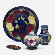 Appraisal: Moorcroft Pottery Collection of four works c - glazed earthenware