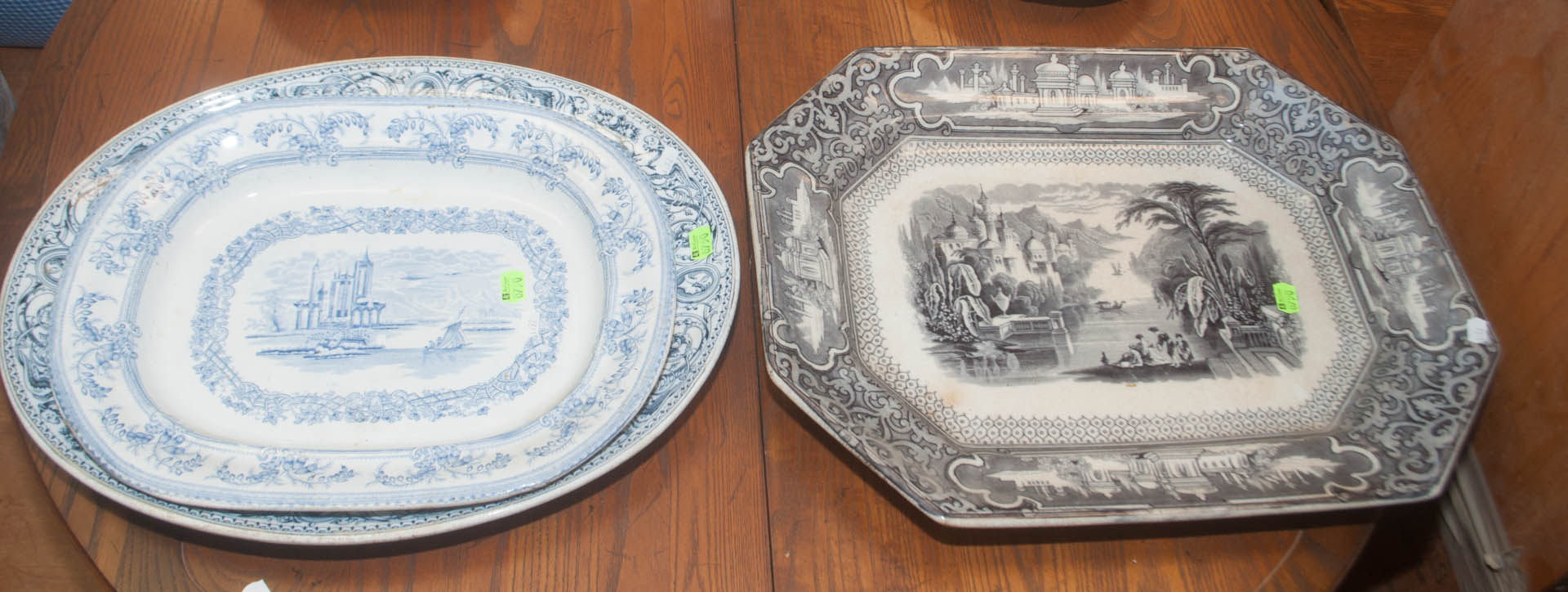 Appraisal: Three transferware platters