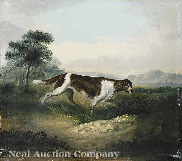 Appraisal: James Howie British - Flora English Setter oil on board