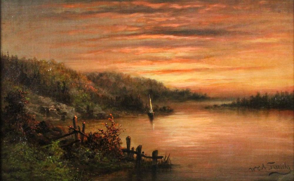 Appraisal: WILLIAM CHARLES ANTHONY FRERICHS AMERICAN - SUNSET ON A SOUTHERN