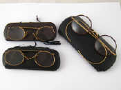 Appraisal: A pair of spectacles marked DR ct and two pairs