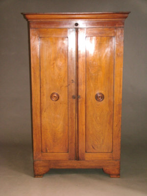 Appraisal: A Victorian mahogany two door hallrobe the ovolo cornice above