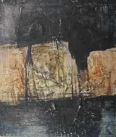 Appraisal: Robert Grieve - Untitled mixed media signed and dated 'Robert