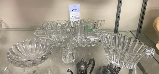 Appraisal: Pcs Heisey Crystolite glassware c o - x - oval