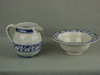 Appraisal: DEDHAM POTERRY LOT - TWO PIECE LOT OF RABBIT PATTERN