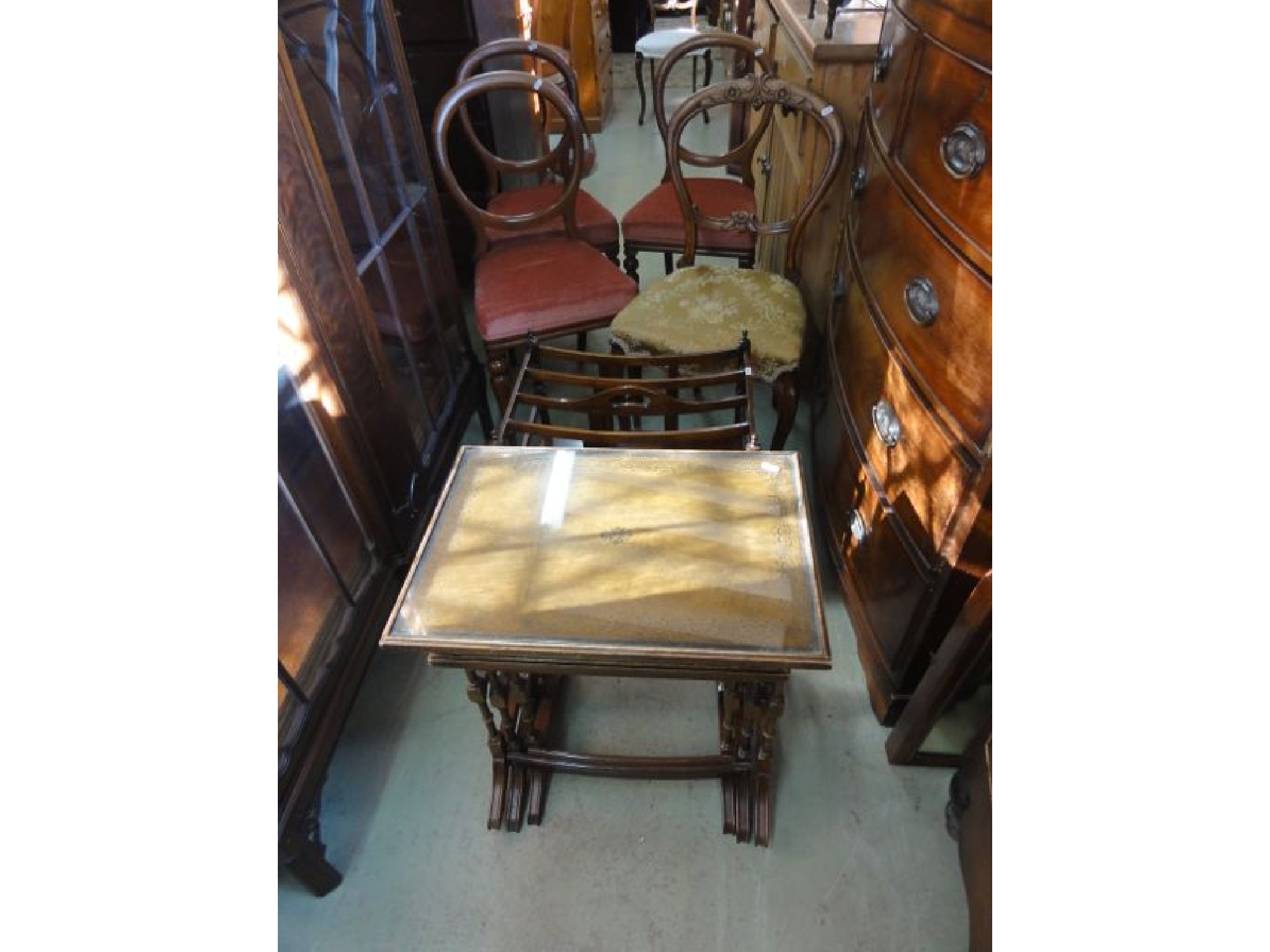 Appraisal: One lot of miscellaneous furniture comprising a reproduction Regency style