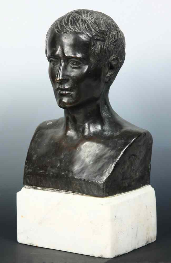 Appraisal: BRONZE PORTRAIT BUST - Ca Belle Epoch Bust Portrait of