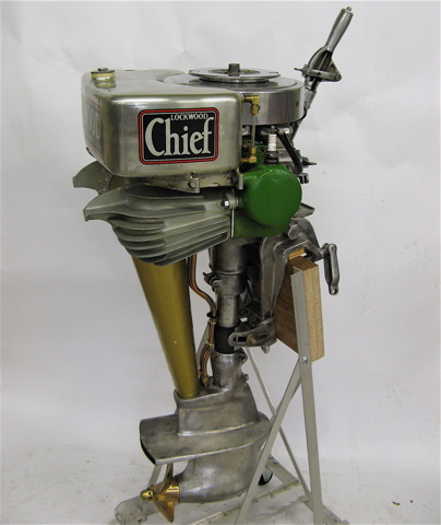 Appraisal: LOCKWOOD CHIEF OUTBOARD BOAT MOTOR hp opposing two cylinder two