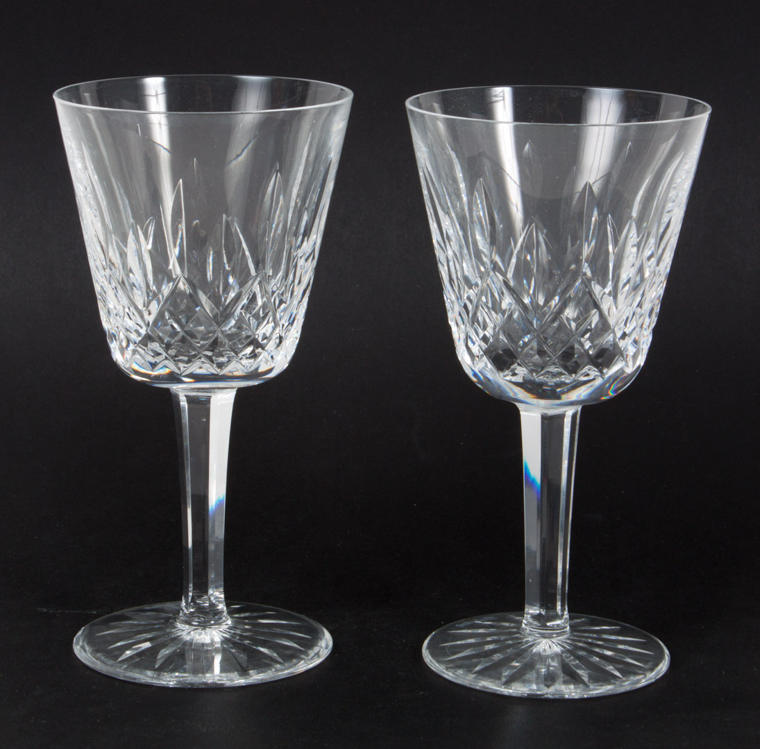 Appraisal: Eight Waterford crystal wine stems in H Condition No apparent