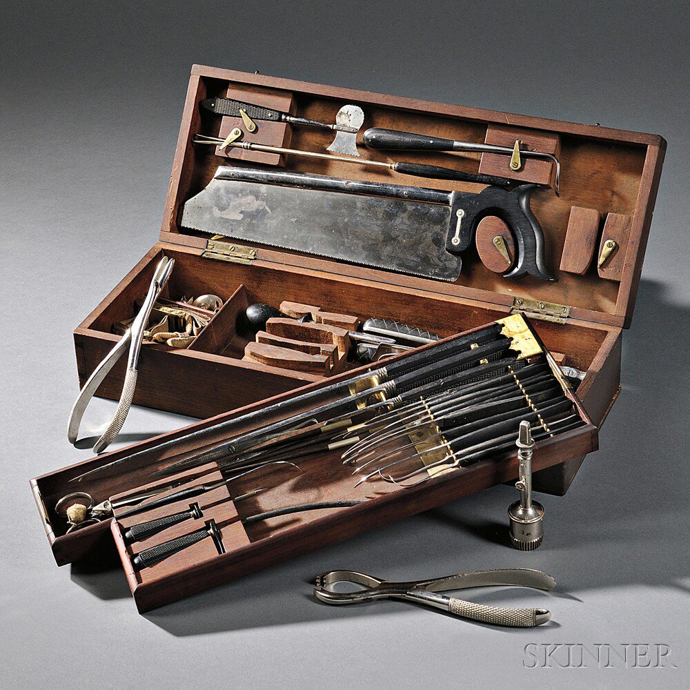 Appraisal: Mayer Meltzer Surgical Set London th century with approximately thirty