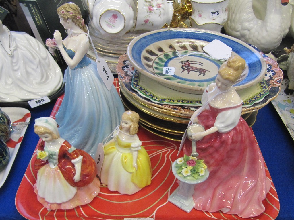 Appraisal: Three Doulton figures including Alexandra HN Penny HN and Valerie