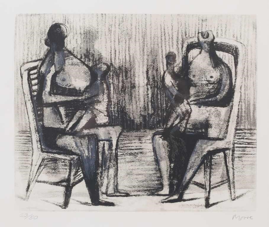 Appraisal: HENRY MOORE WOMEN AND CHILDREN LITHOGRAPHHenry Moore English - Lithograph