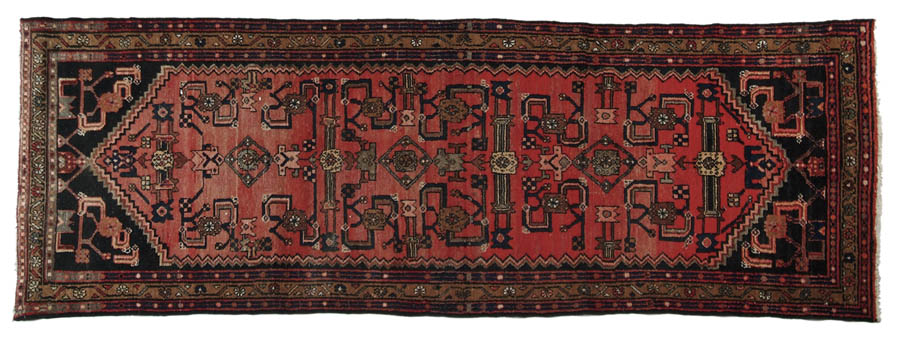 Appraisal: ORIENTAL RUNNER Last half of the th Century Red field