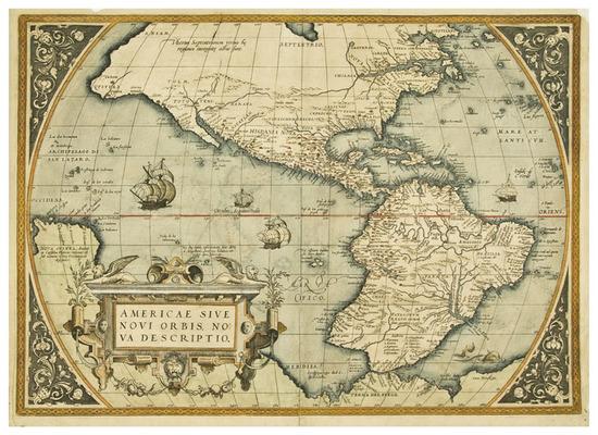 Appraisal: ORTELIUS Abraham - America Sive Novi Orbis Nova Descriptio Antwerp