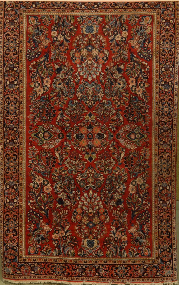 Appraisal: ORIENTAL RUG SAROUK ' x ' Flowering vines and bouquets