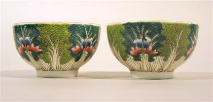 Appraisal: Pair of Chinese 'cabbage leaf' porcelain bowls guangxu mark th