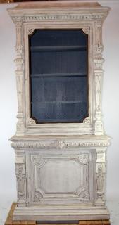 Appraisal: French Renaissance bookcase in painted finish French th century Renaissance