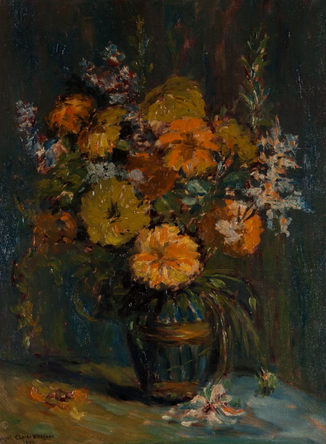 Appraisal: Hazel Witchner Still Life with Flowers oil Hazel Clarke Witchner