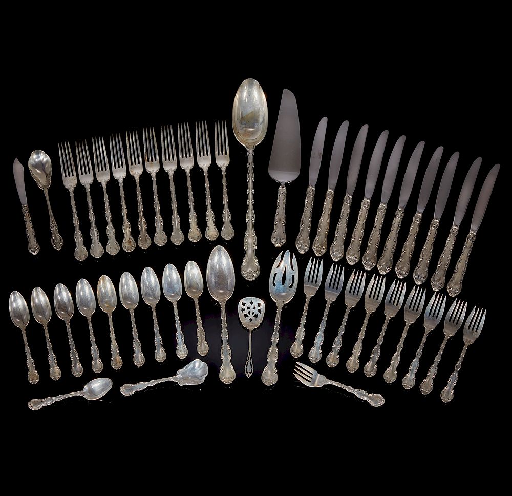 Appraisal: Piece Gorham Sterling Flatware Strasbourg ozt Forty eight piece Gorham