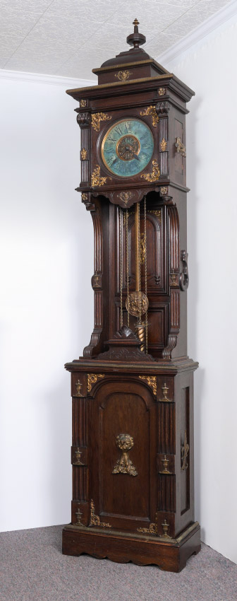 Appraisal: ANSONIA ANTIQUE STANDING MODEL LONG CASE CLOCK Turn of the