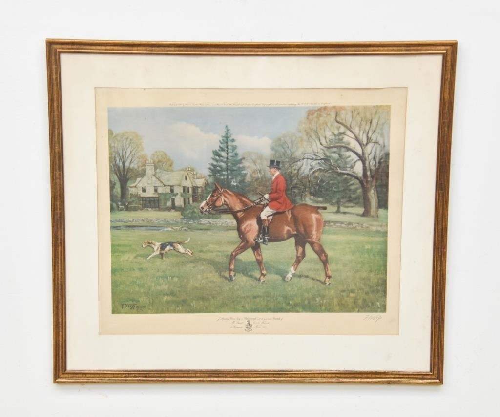 Appraisal: Framed and matted artist proof J Stanley Reeve Esq on