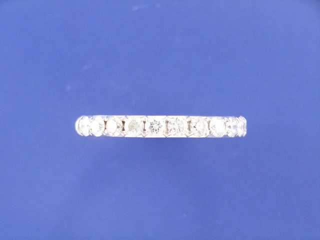 Appraisal: An ct white gold diamond eternity band estimated total diamond