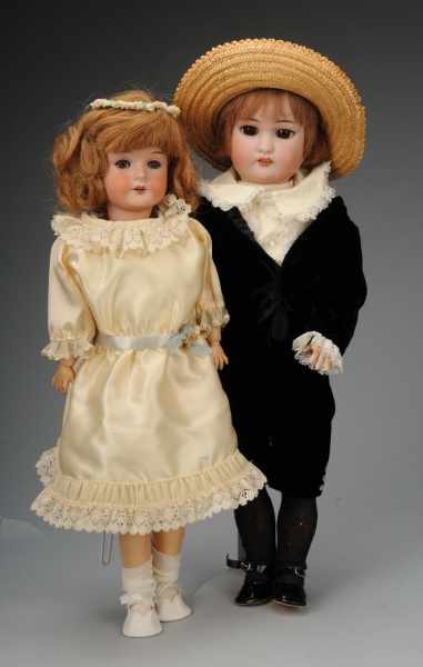 Appraisal: Lot of Bisque Child Dolls Description Germany Ca C M