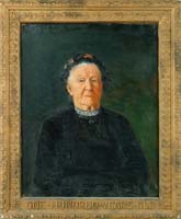 Appraisal: UNSIGNED American th Century ONE-HUNDRED-YEARS-OLD Oil on canvas half portrait